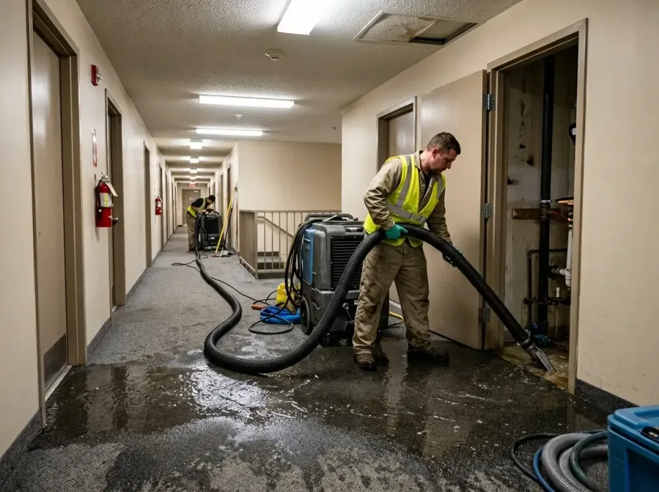 multi-unit-apartment-hallway-f-005 — frequently asked questions, Emergency Burst Pipe Water Extraction & Removal in Combine,…